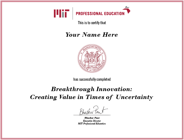 Breakthrough cert image