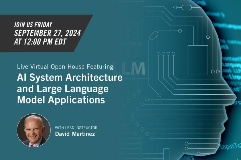 AI System Architecture and Large Laguage Model Application Open House 9/27/24 Home Page